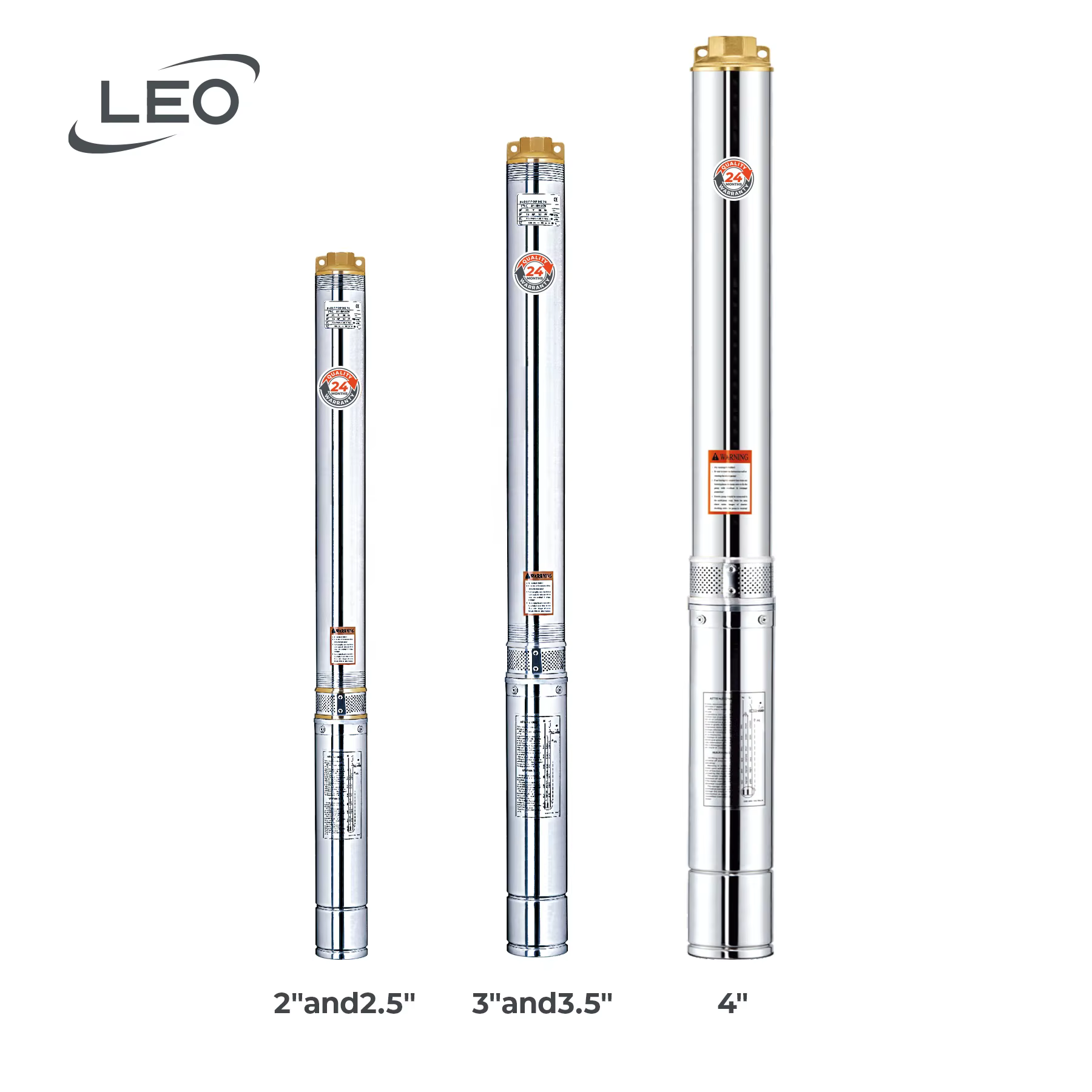 Bomba Sumergible 4" Leo 1,5 HP 4" - Miniatura 2